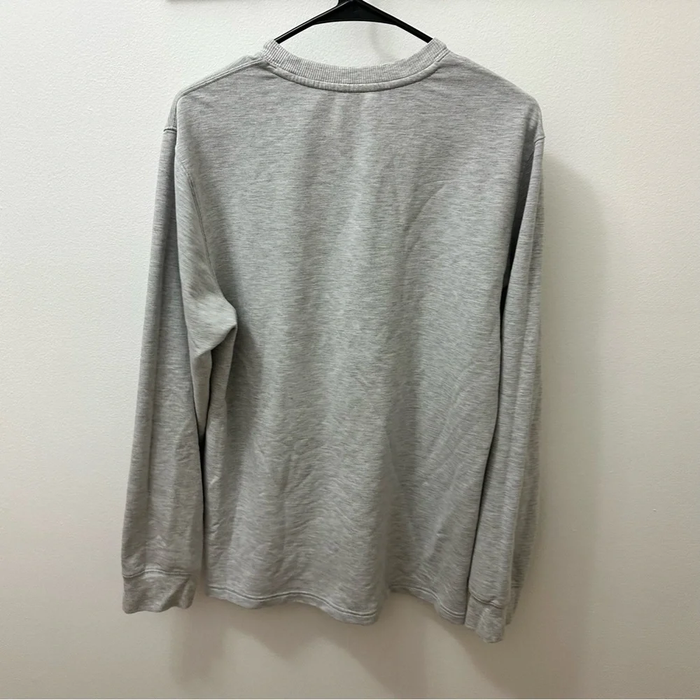 Members Mark Sweater Gray lounge tee long sleeve medium